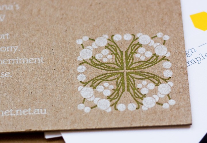 Hammer pressed wedding invite
