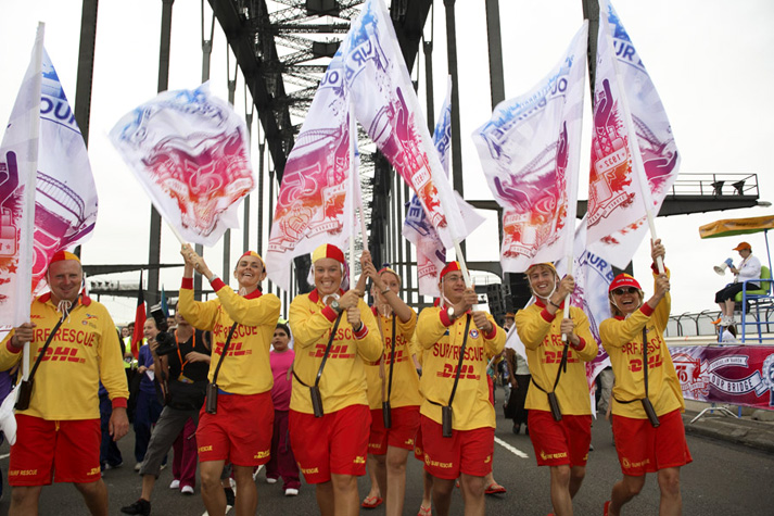 Surf life savers flags