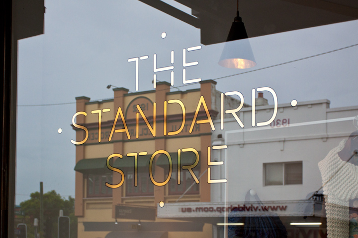 Window Signage Gold Lettering